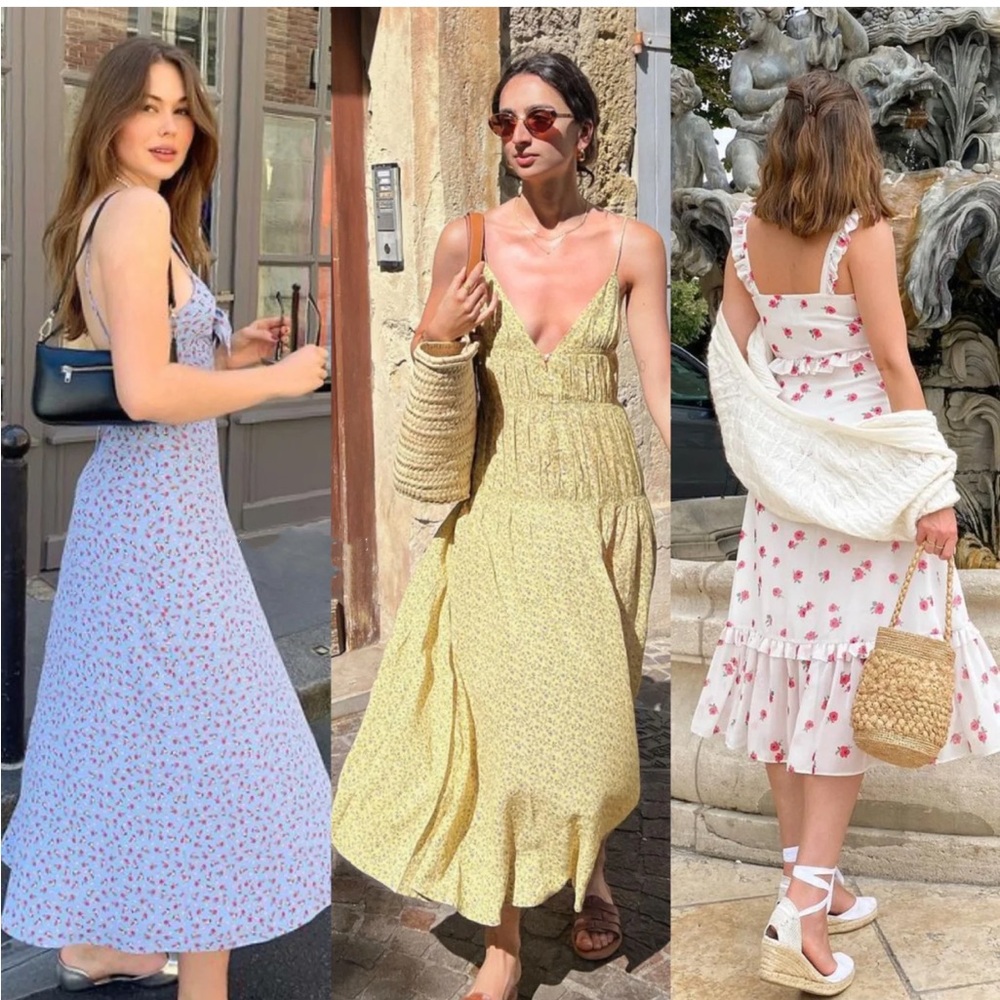 Doen Irina Floral-Printed Midi-Dress